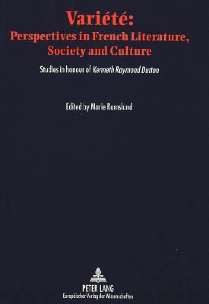Variété: Perspectives in French Literature, Society and Culture