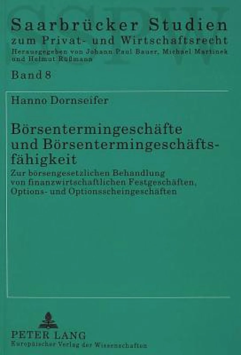 Boersentermingeschaefte und Boersentermingeschaeftsfaehigkeit