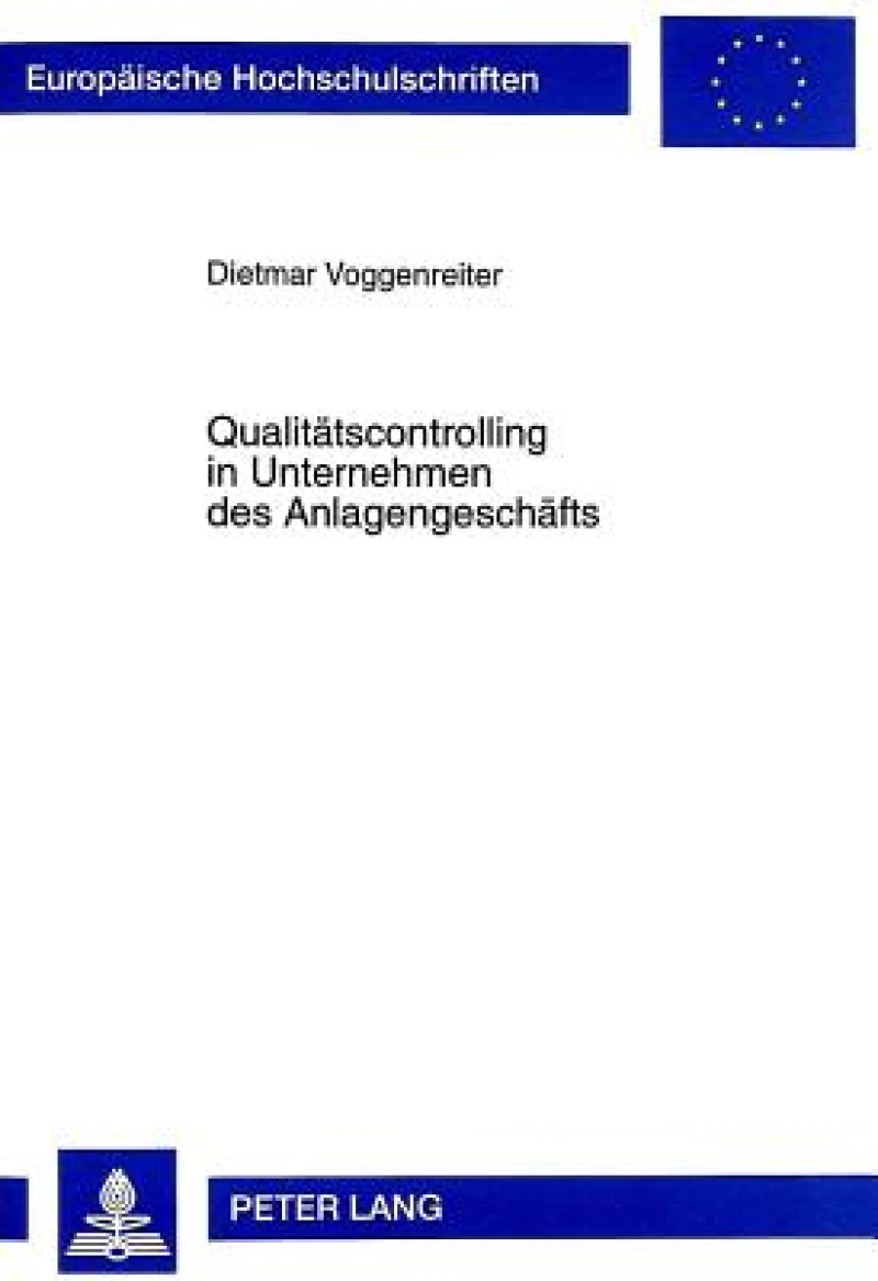 Qualitaetscontrolling in Unternehmen des Anlagengeschaefts