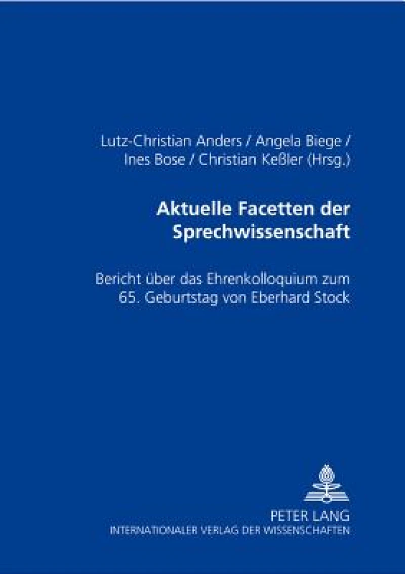 Aktuelle Facetten Der Sprechwissenschaft