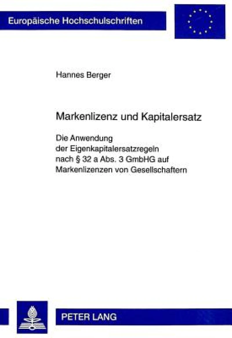 Markenlizenz Und Kapitalersatz