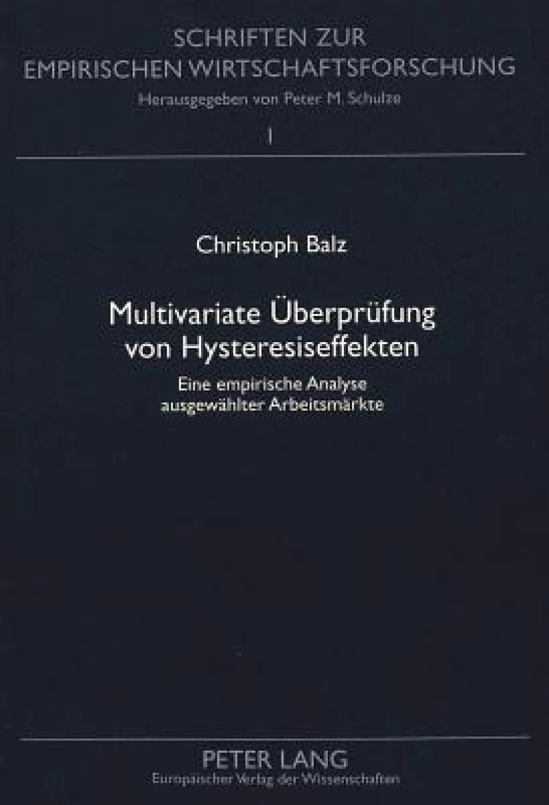 Multivariate Ueberpruefung von Hysteresiseffekten