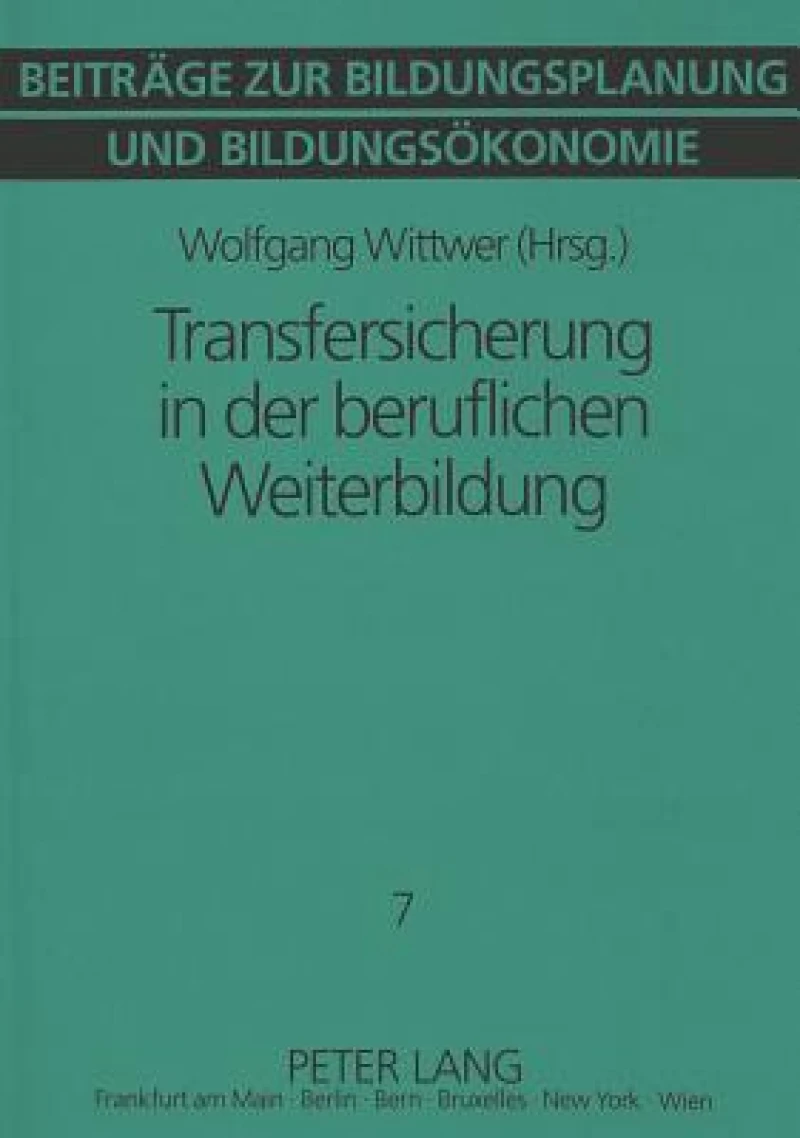 Transfersicherung in der beruflichen Weiterbildung