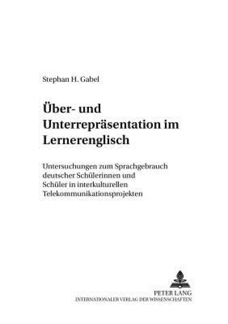 Ueber- und Unterrepraesentation im Lernerenglisch