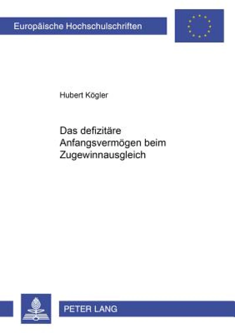 Das Defizitaere Anfangsvermoegen Beim Zugewinnausgleich
