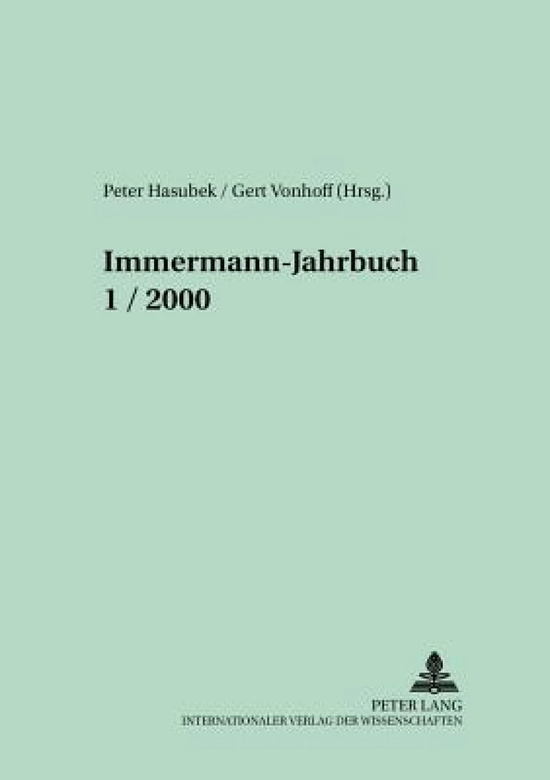 Immermann-Jahrbuch 1/2000