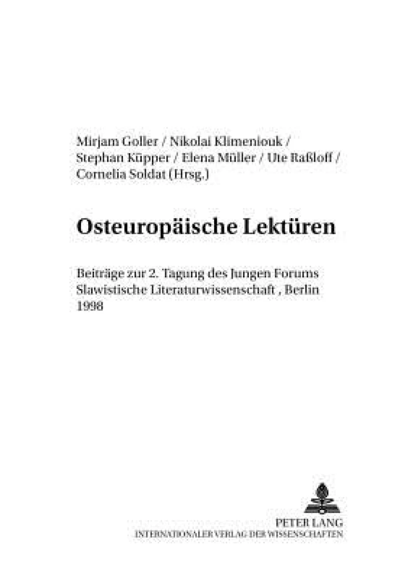 Osteuropaeische Lektueren