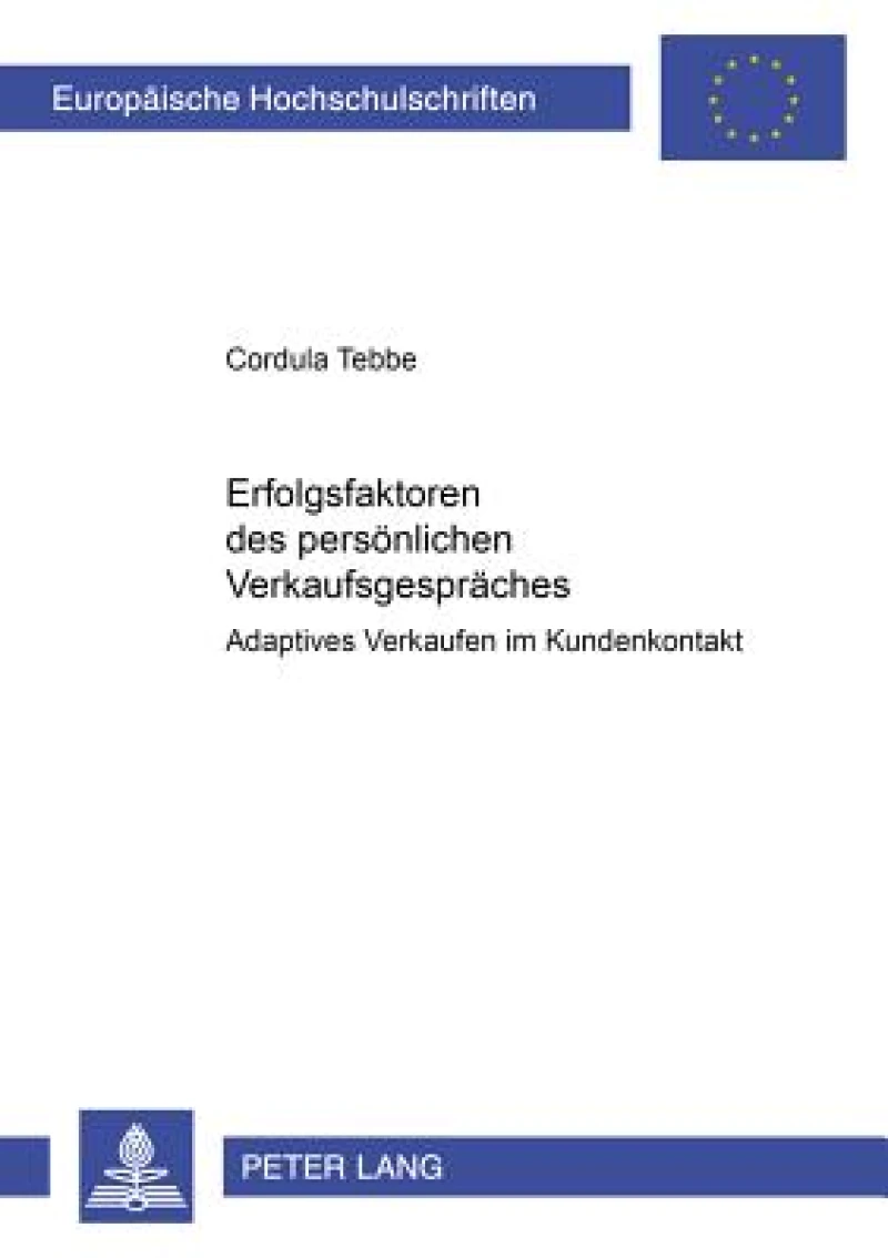Erfolgsfaktoren Des Persoenlichen Verkaufsgespraeches
