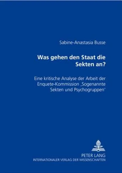 Was gehen den Staat die Sekten an?