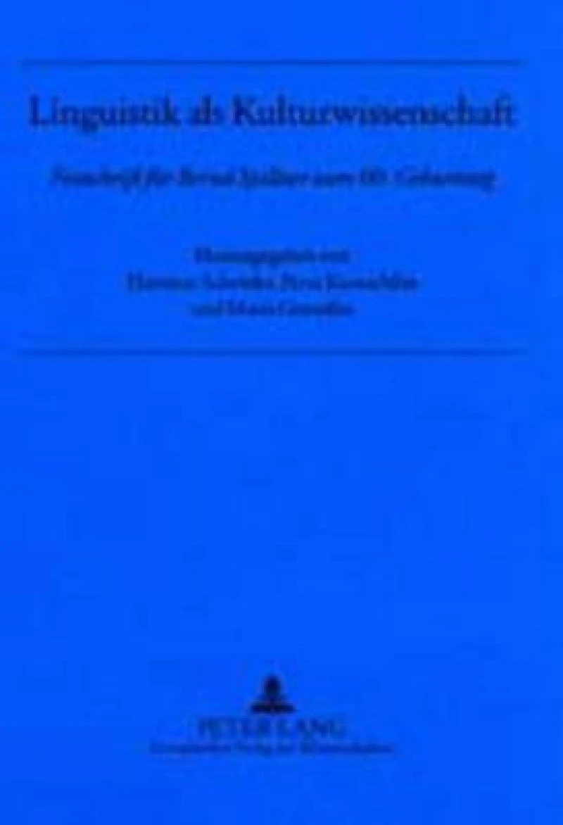 Linguistik als Kulturwissenschaft