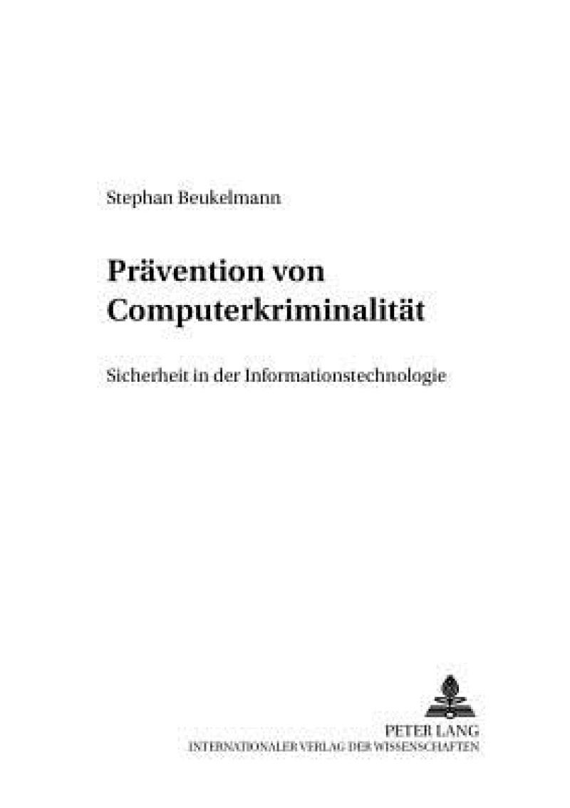 Praevention von Computerkriminalitaet