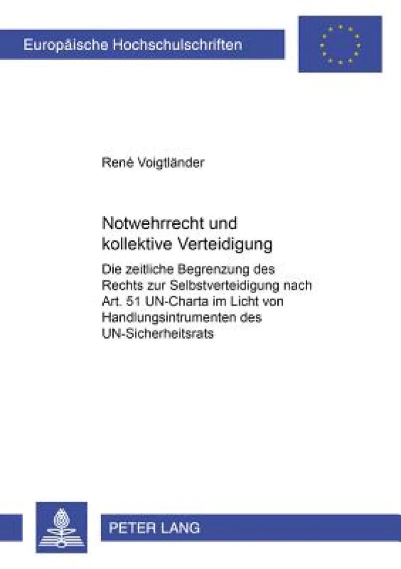 Notwehrrecht und kollektive Verantwortung