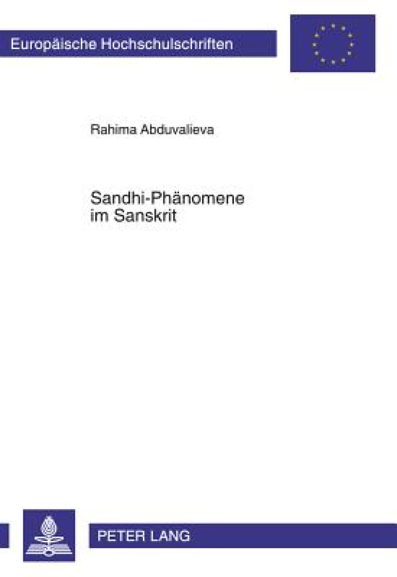 Sandhi-Phaenomene im Sanskrit
