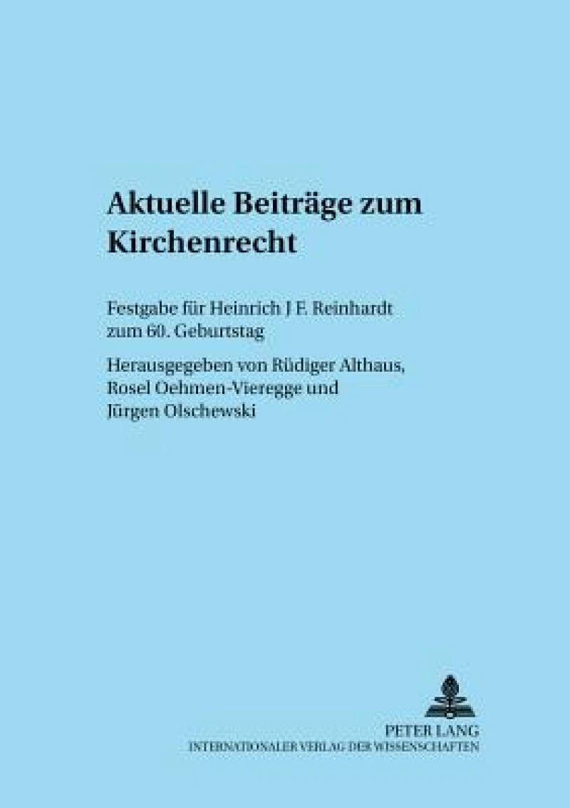 Aktuelle Beitraege zum Kirchenrecht