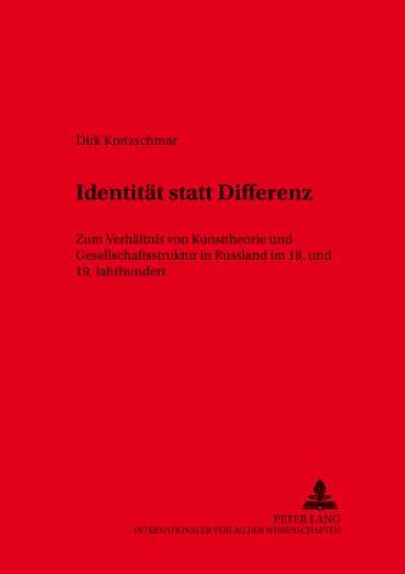 Identitaet statt Differenz