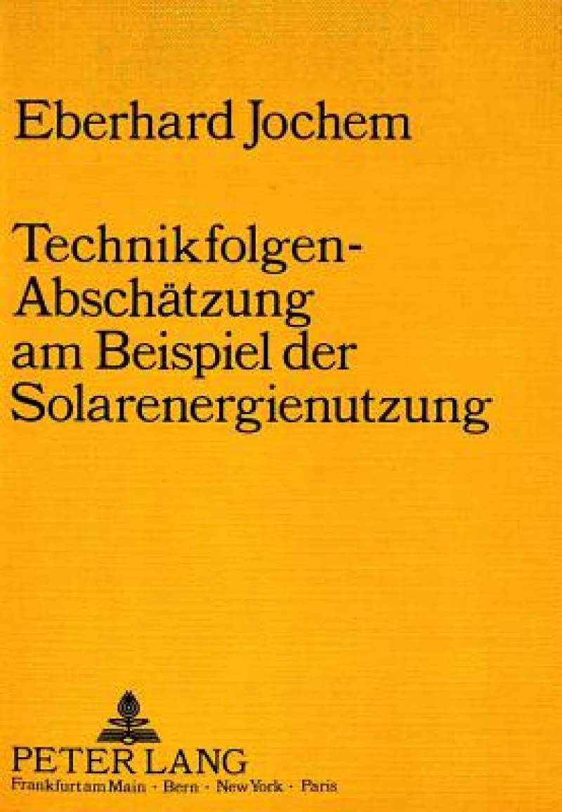 Technikfolgen-Abschaetzung am Beispiel der Solarenergienutzung