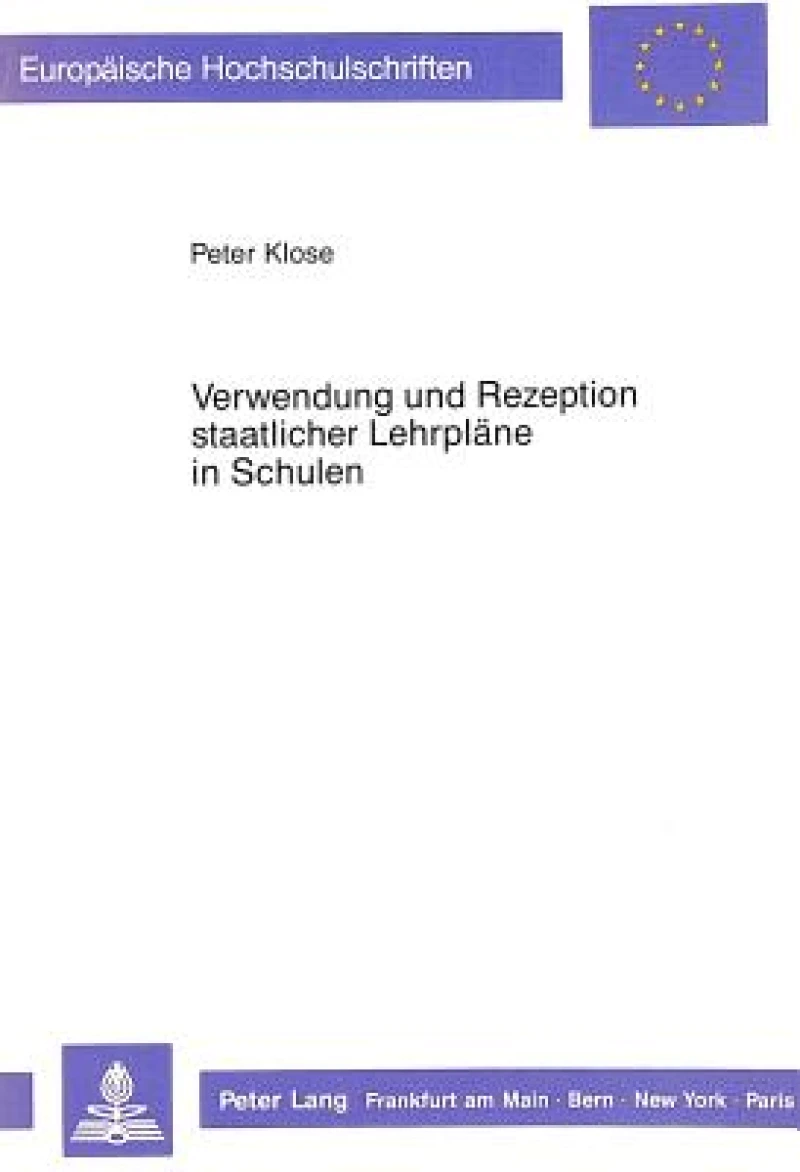 Verwendung und Rezeption staatlicher Lehrplaene in Schulen