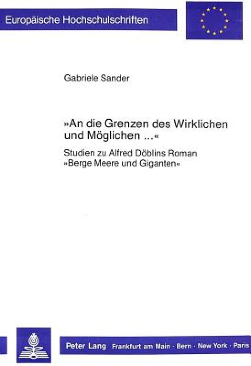 «An die Grenzen des Wirklichen und Moeglichen ...»