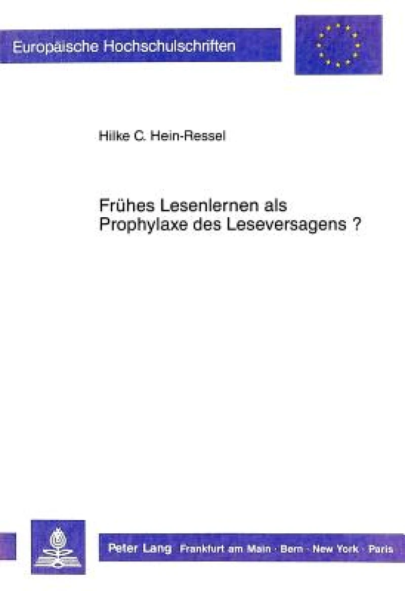 Fruehes Lesenlernen als Prophylaxe des Leseversagens?
