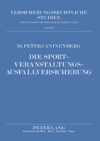 Die Sportveranstaltungsausfallversicherung