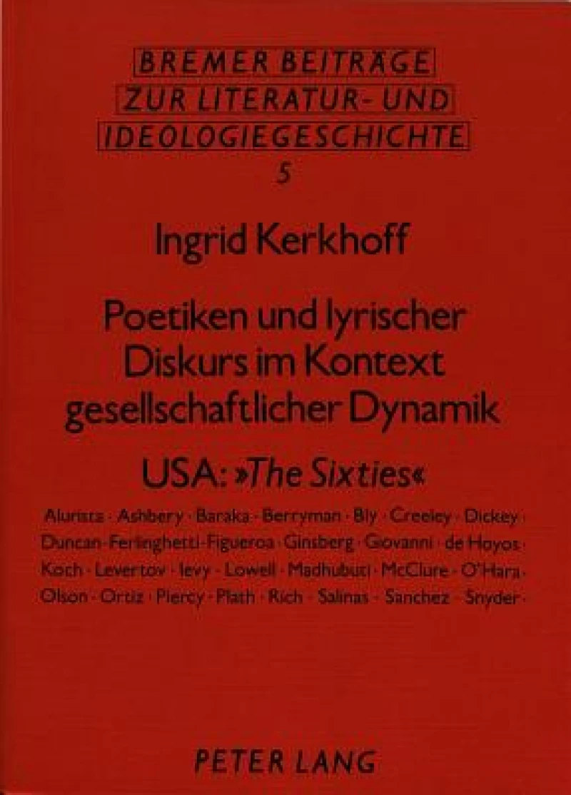 Poetiken und lyrischer Diskurs im Kontext gesellschaftlicher Dynamik