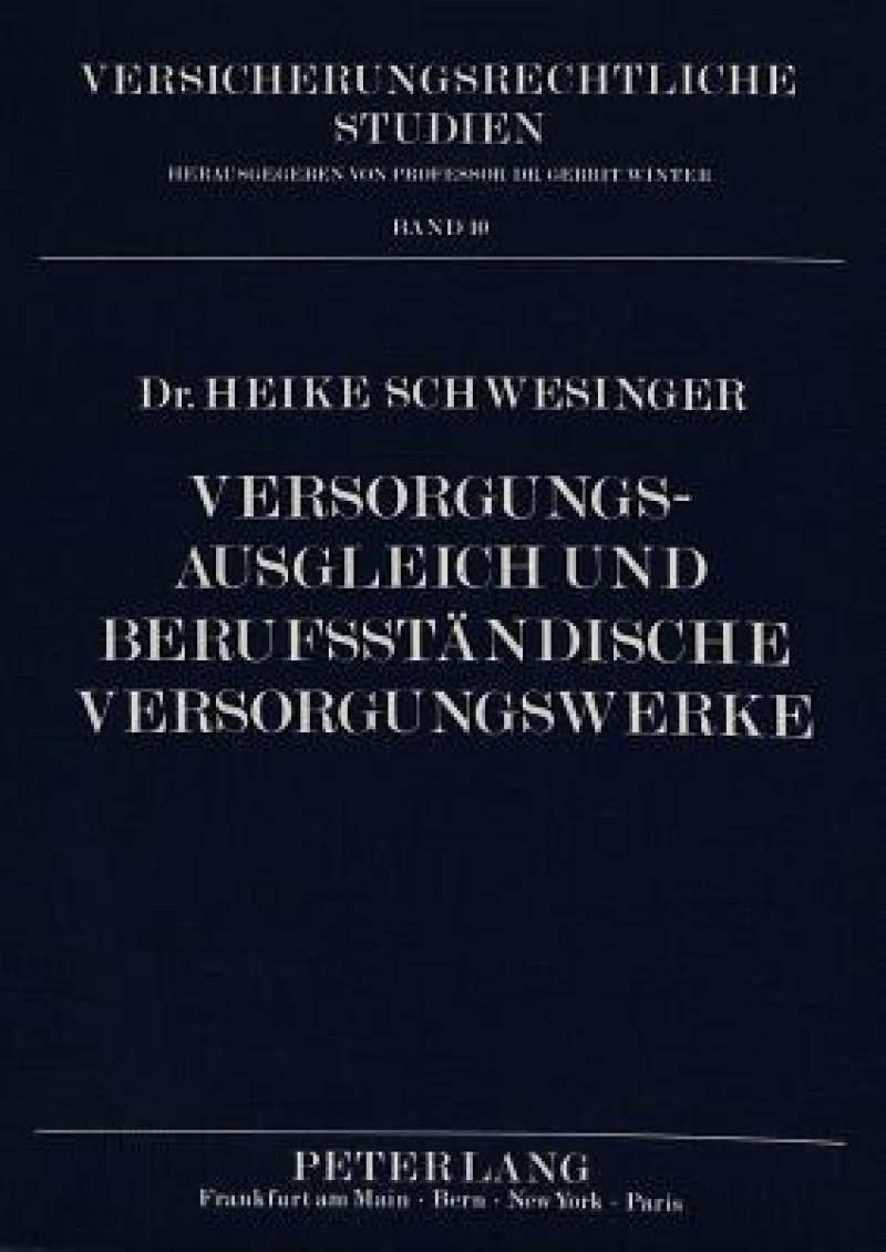 Versorgungsausgleich und Berufsstaendische Versorgungswerke