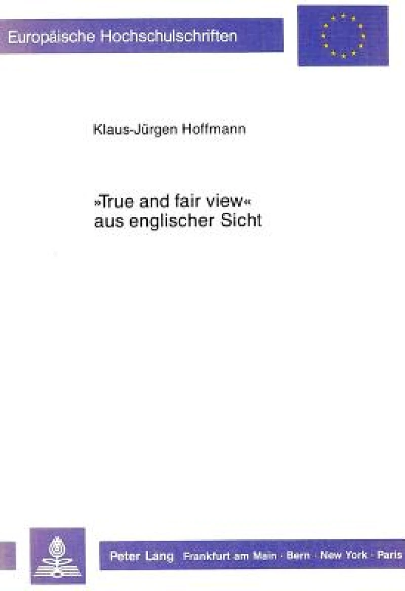 «True and fair view» aus englischer Sicht