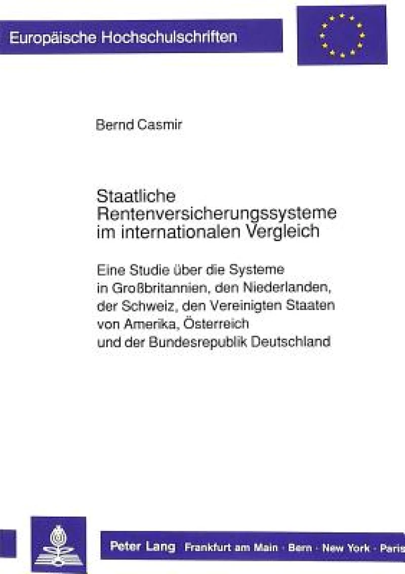 Staatliche Rentenversicherungssysteme im internationalen Vergleich