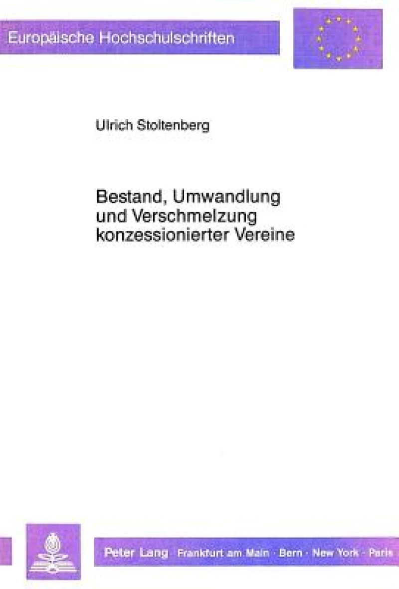 Bestand, Umwandlung und Verschmelzung konzessionierter Vereine