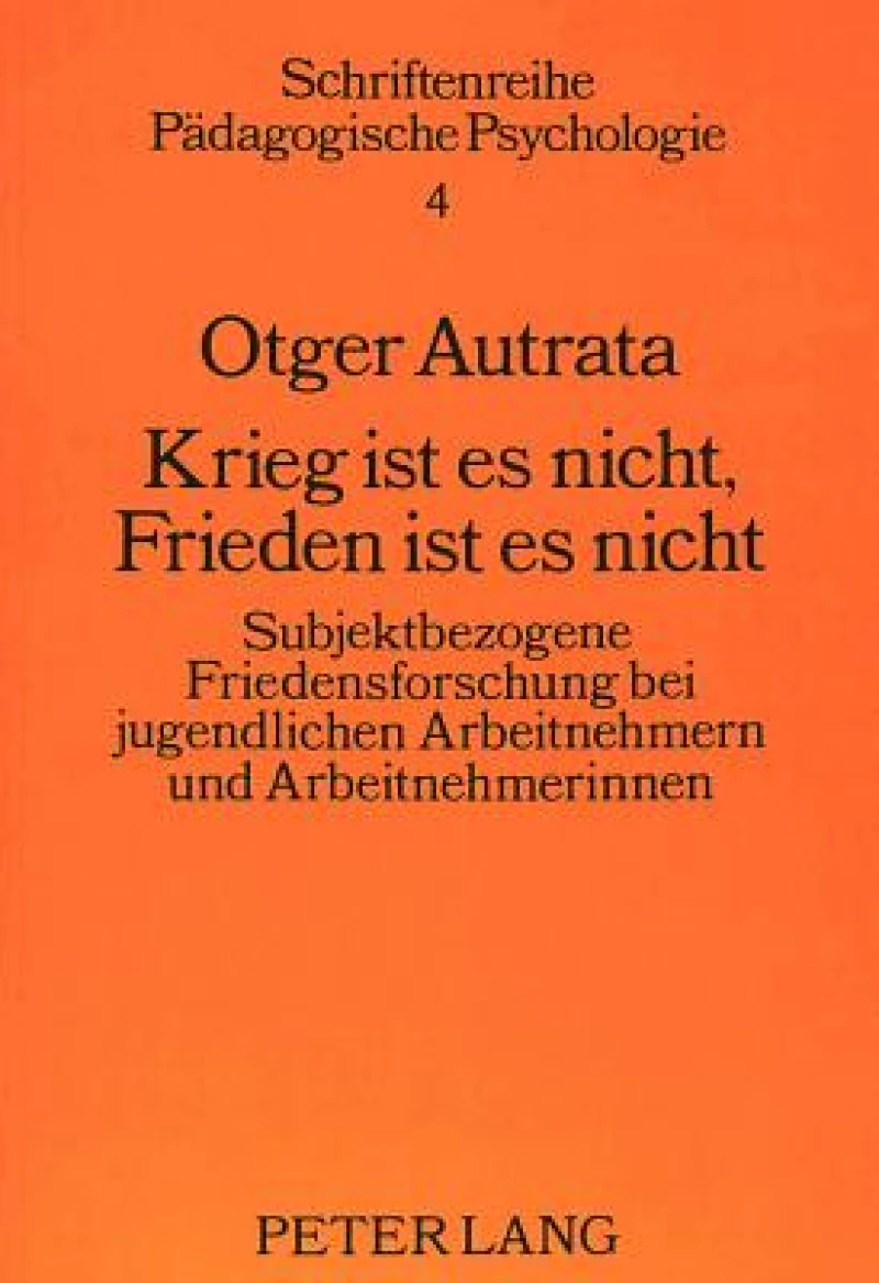 Krieg ist es nicht, Frieden ist es nicht