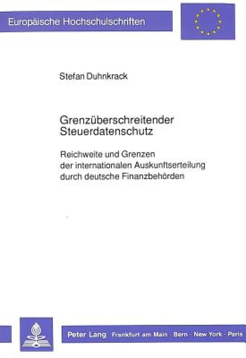 Grenzueberschreitender Steuerdatenschutz