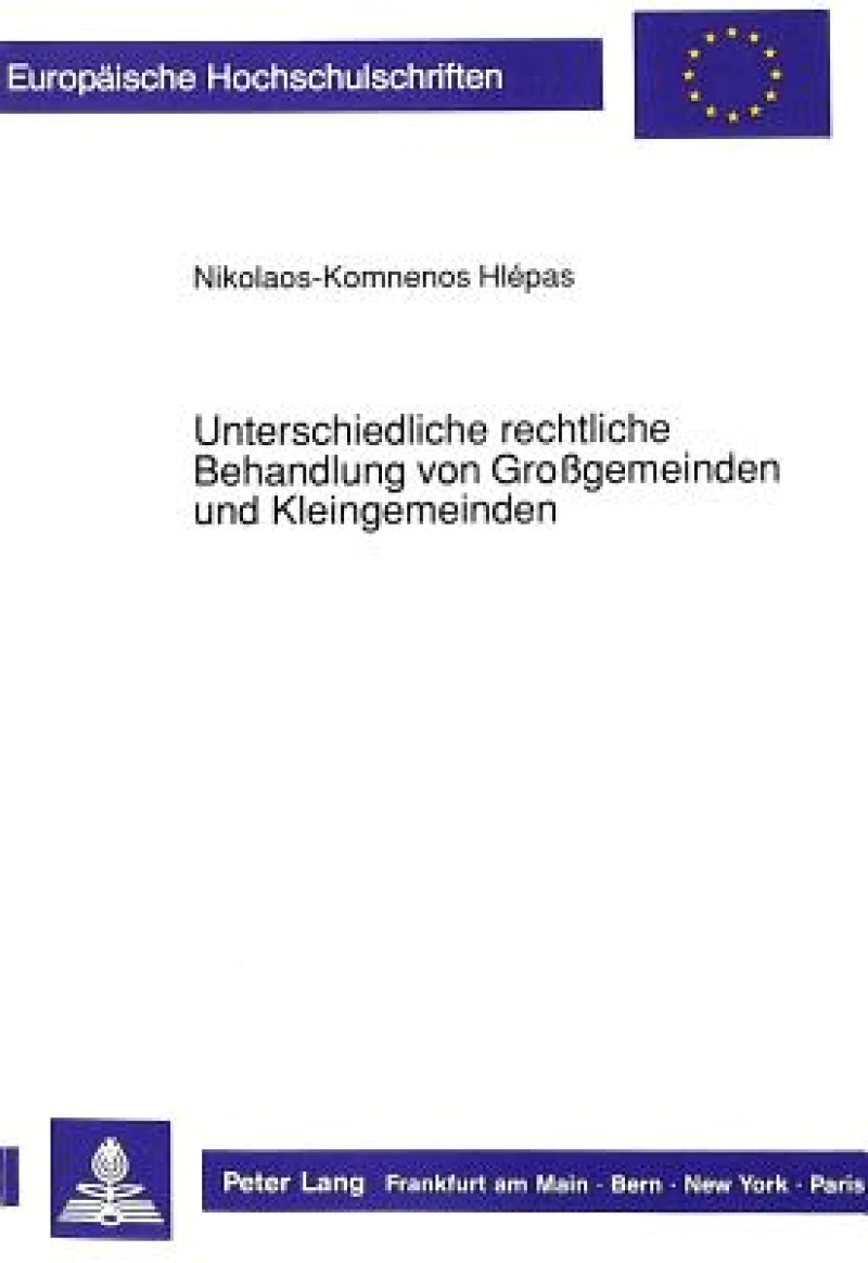 Unterschiedliche rechtliche Behandlung von Grogemeinden und Kleingemeinden