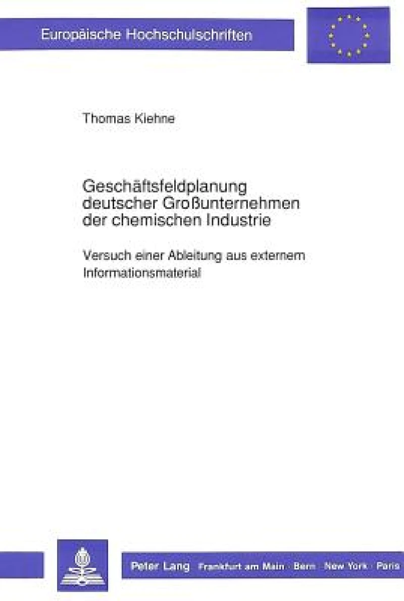 Geschaeftsfeldplanung deutscher Grounternehmen der chemischen Industrie