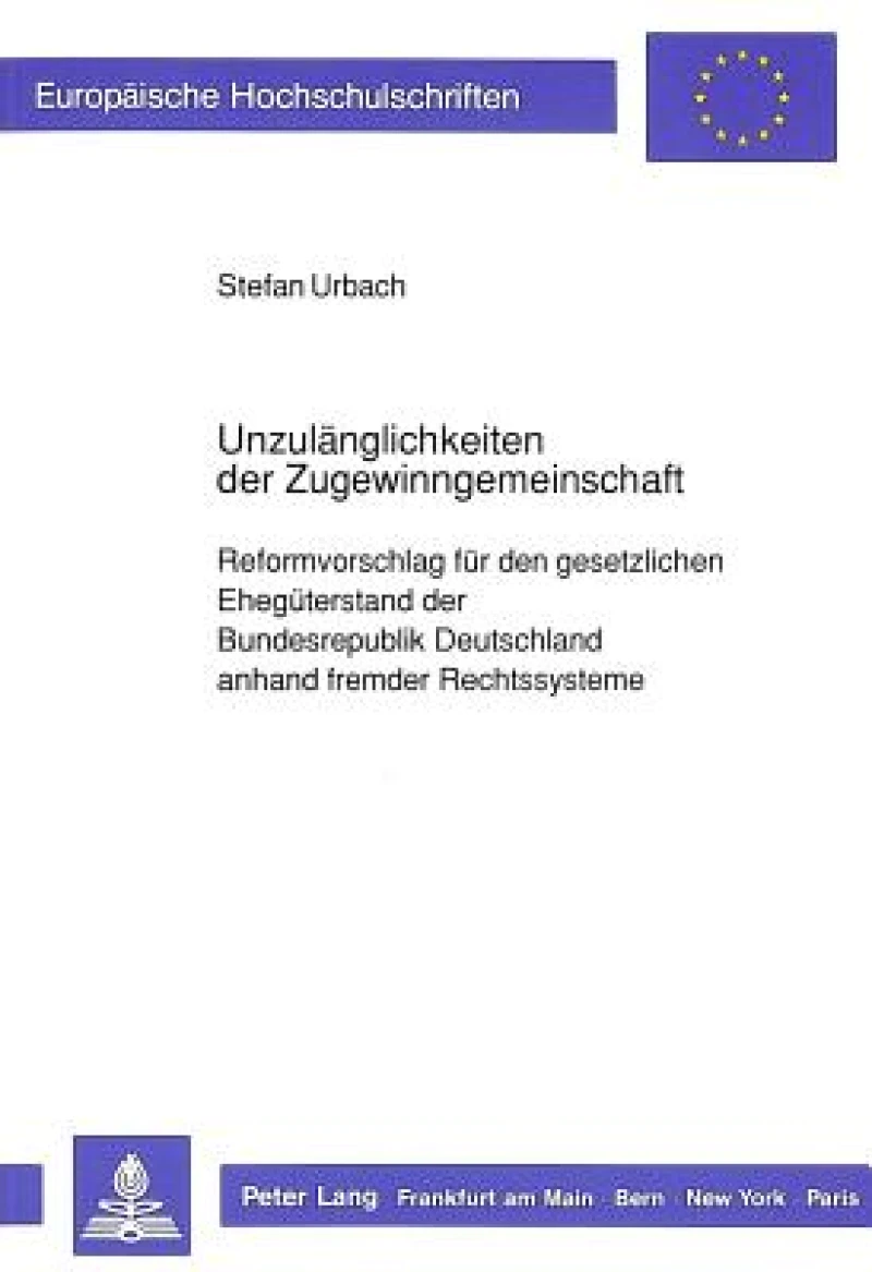Unzulaenglichkeiten der Zugewinngemeinschaft