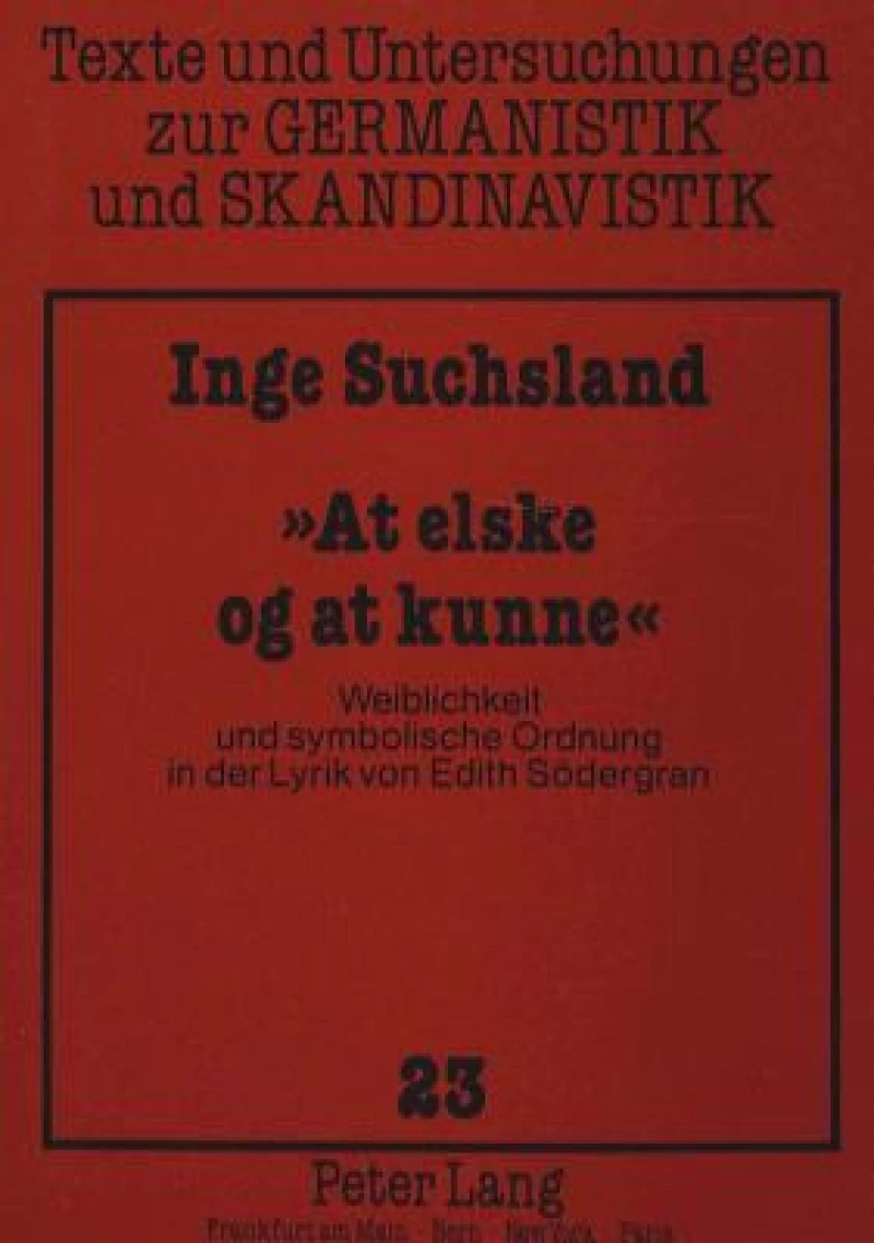 «At elske og at kunne»