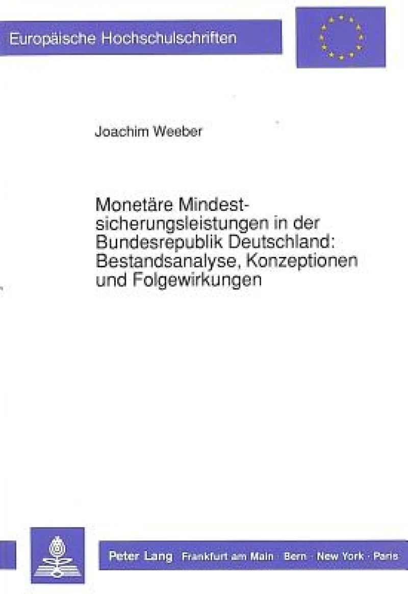 Monetaere Mindestsicherungsleistungen in der Bundesrepublik Deutschland:- Bestandsanalyse, Konzeptionen und Folgewirkungen