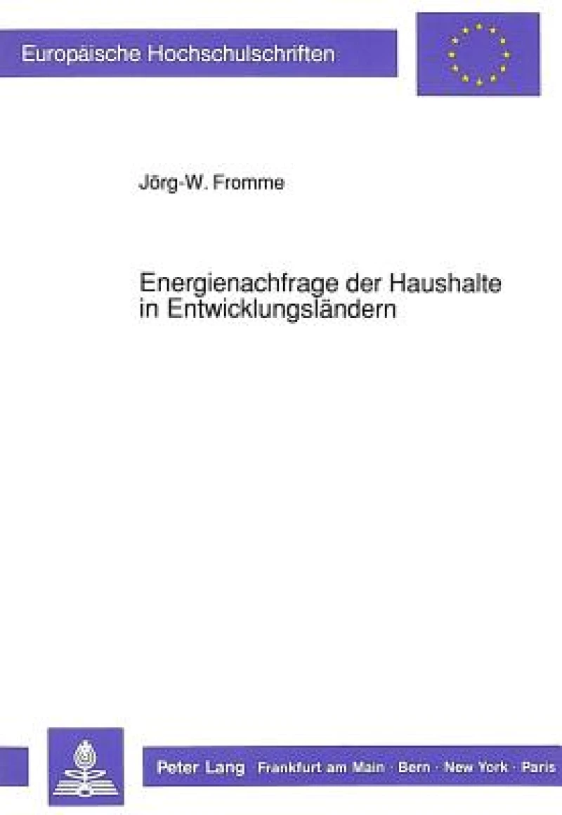 Energienachfrage der Haushalte in Entwicklungslaendern