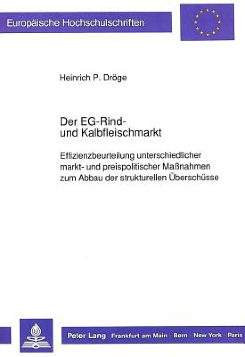 Der EG-Rind- und Kalbfleischmarkt