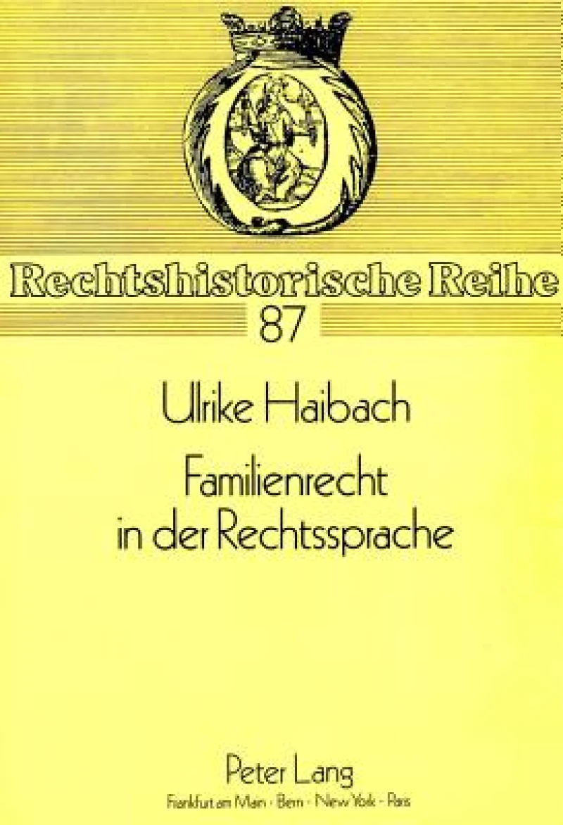 Familienrecht in der Rechtssprache