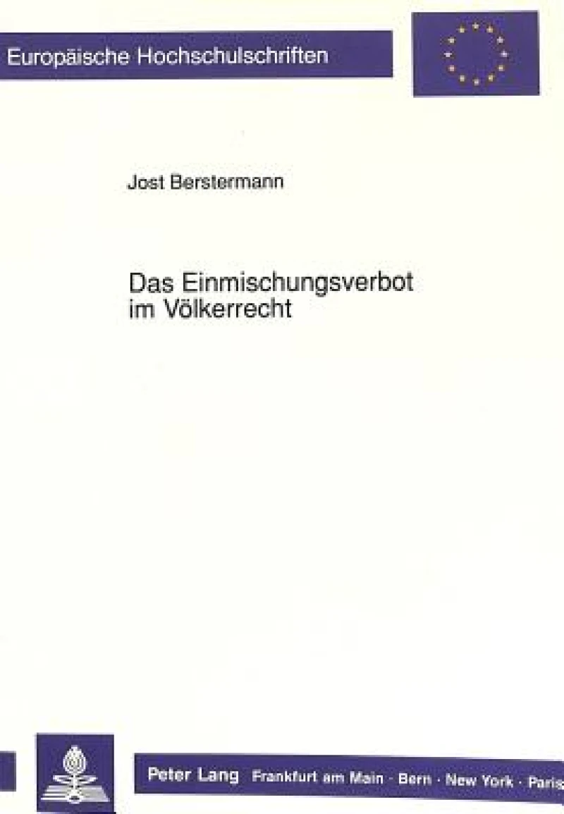 Das Einmischungsverbot im Voelkerrecht