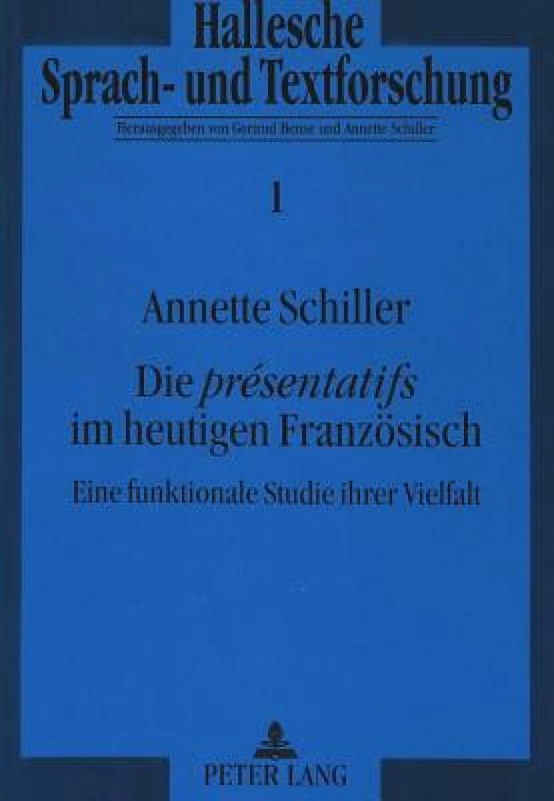 Die «presentatifs» im heutigen Franzoesisch