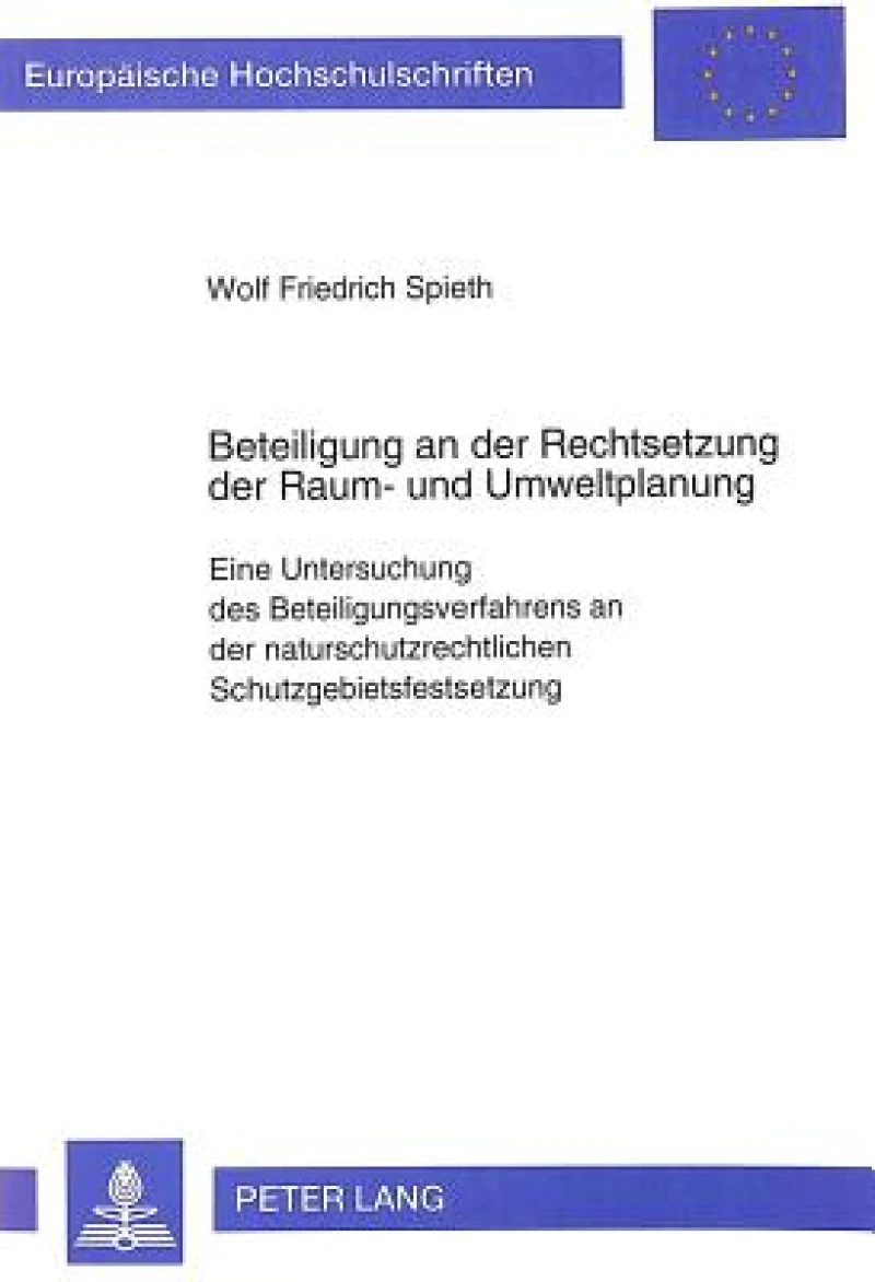 Beteiligung an der Rechtsetzung der Raum- und Umweltplanung