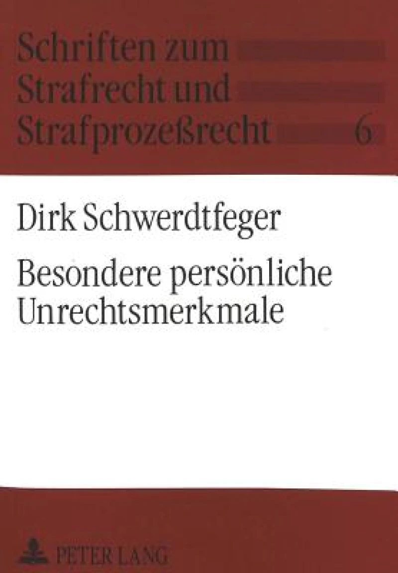 Besondere persoenliche Unrechtsmerkmale