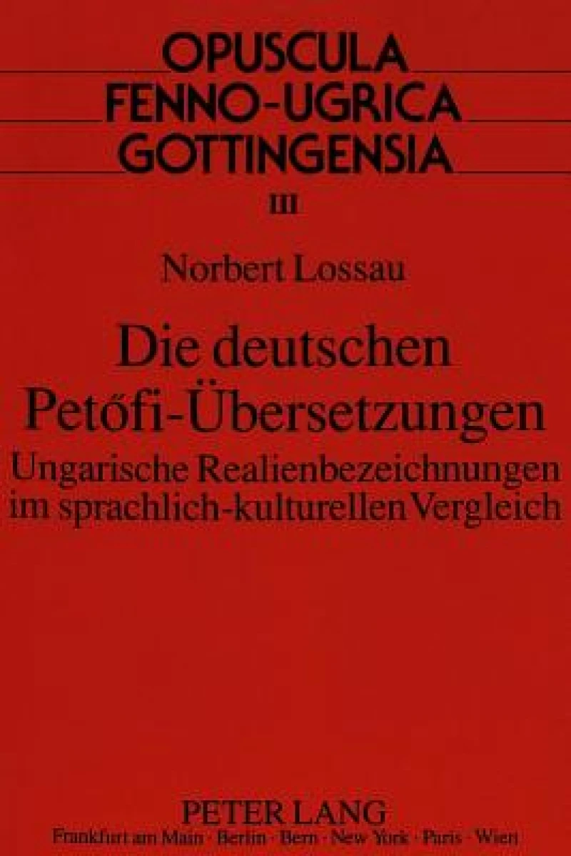 Die deutschen Petofi-Uebersetzungen