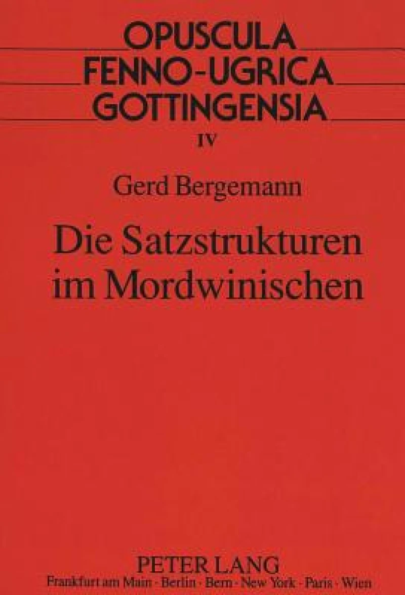 Die Satzstrukturen im Mordwinischen