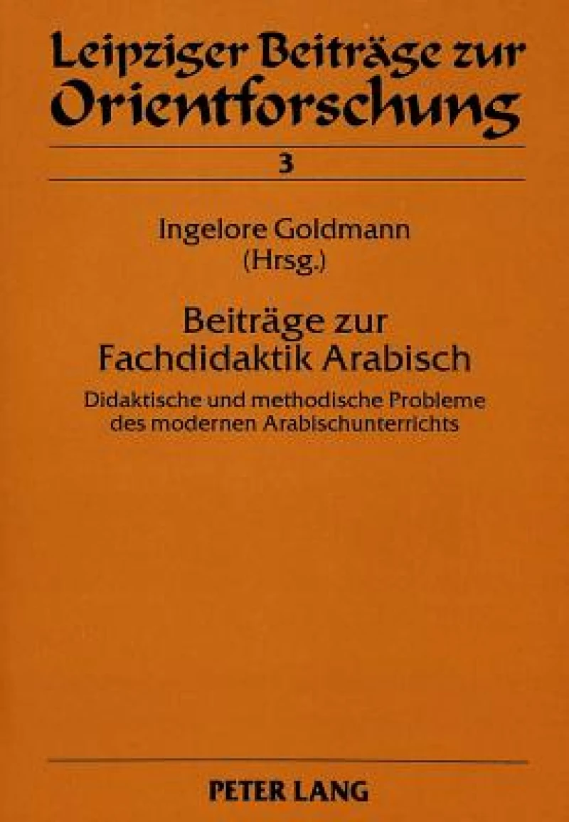 Beitraege zur Fachdidaktik Arabisch