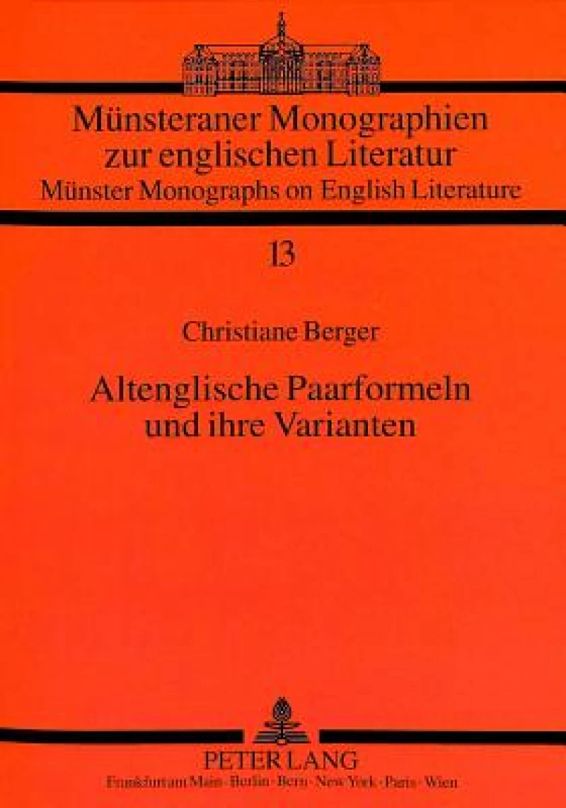Altenglische Paarformeln und ihre Varianten