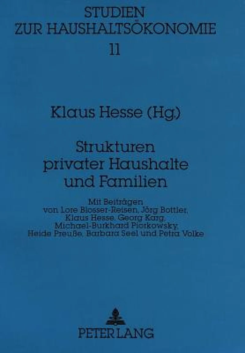 Strukturen privater Haushalte und Familien