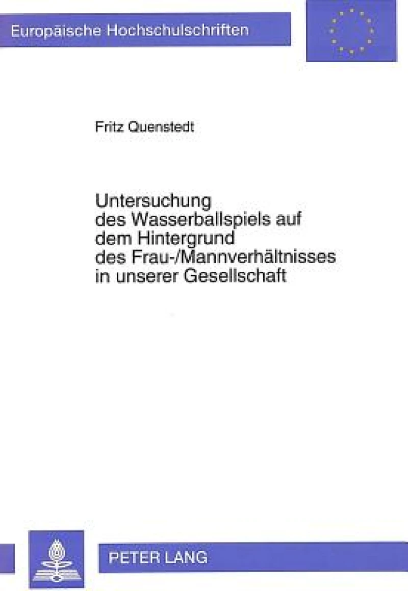 Untersuchung des Wasserballspiels auf dem Hintergrund des Frau-/Mannverhaeltnisses in unserer Gesellschaft