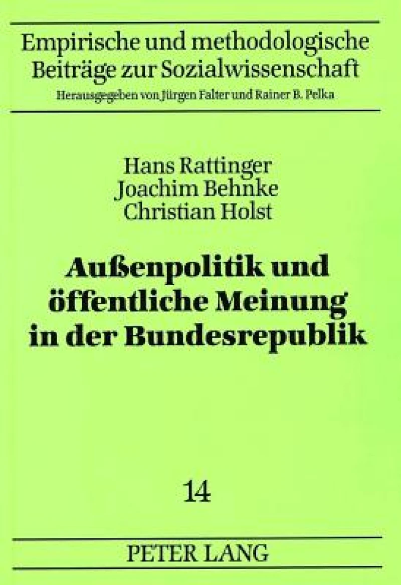 Auenpolitik und oeffentliche Meinung in der Bundesrepublik